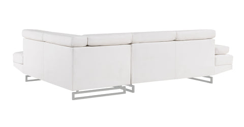 Cheryl White PU RIGHT ARM FACING SECTIONAL