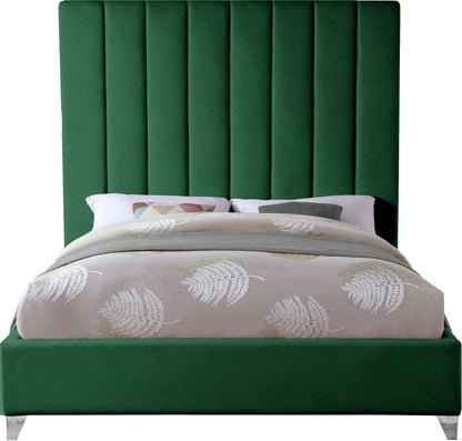 Bowen Green Velvet Full Bed F