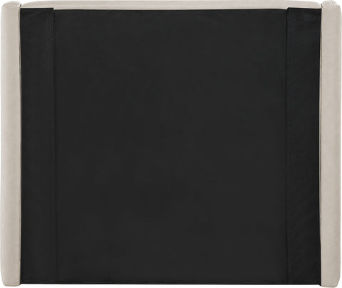 Talia Taupe Vegan Leather Upholstered Twin Bed, 1 Piece