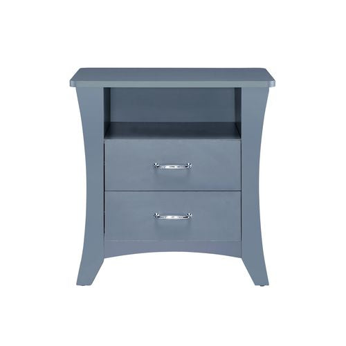 meka accent table, gray finish