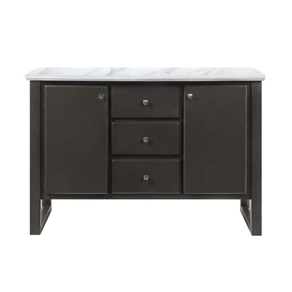 Genevieve Server, Gray Oak Finish