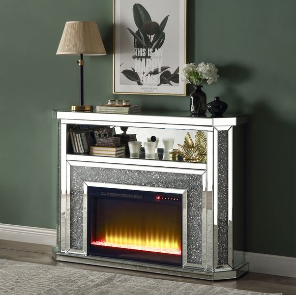 fireplace w/led