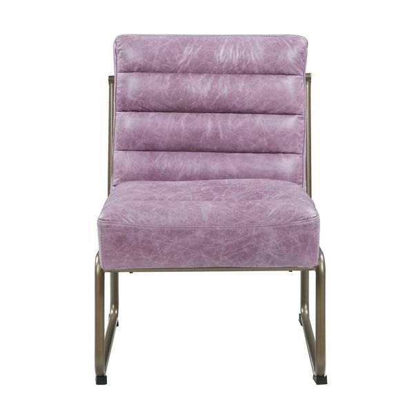 ottey accent chair, wisteria top grain leather