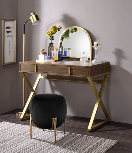 vanity desk w/mirror & jewelry tray
