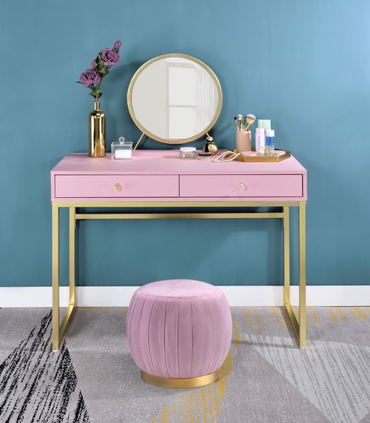 vanity desk w/mirror & jewelry tray