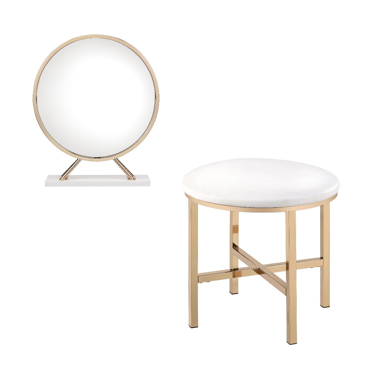 mirror & stool