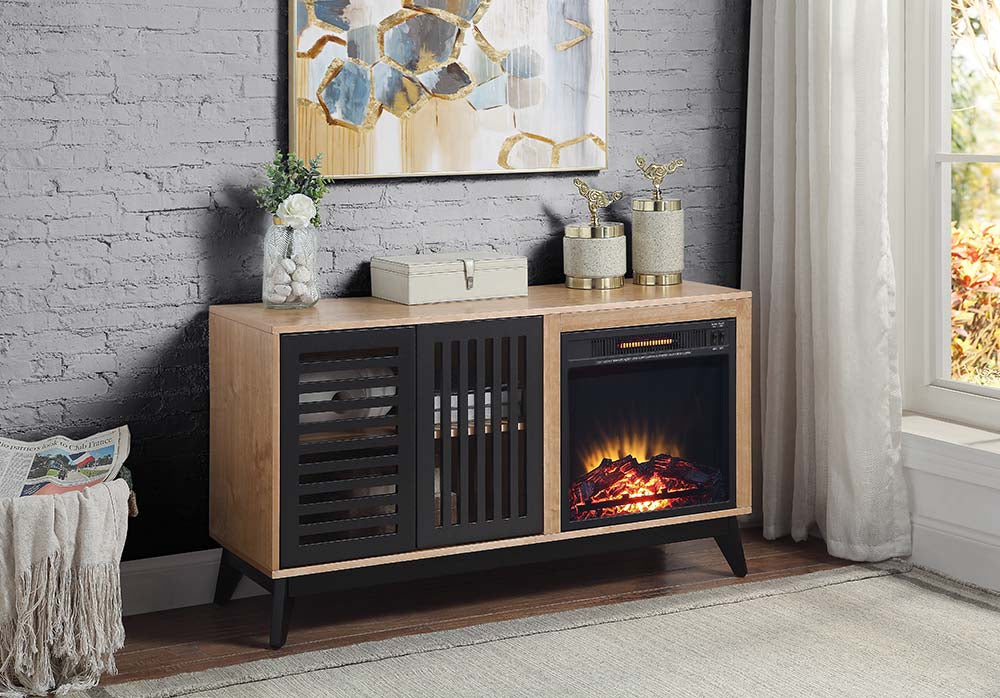 cabinet w/fireplace