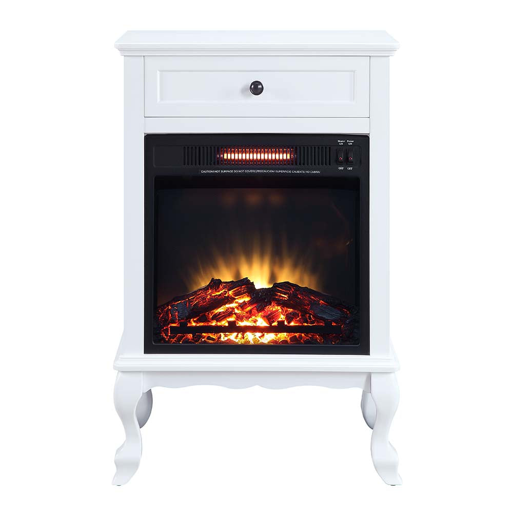 panang fireplace, white finish