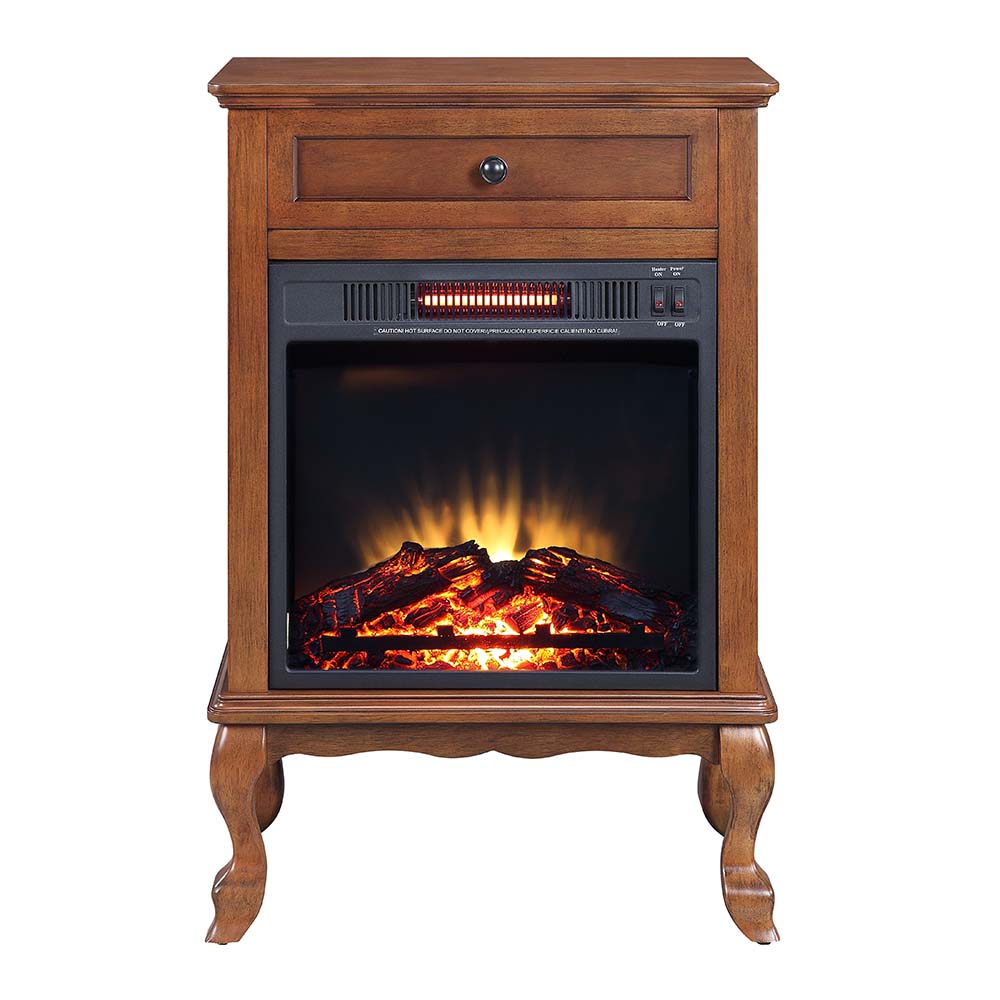 panang fireplace, walnut finish