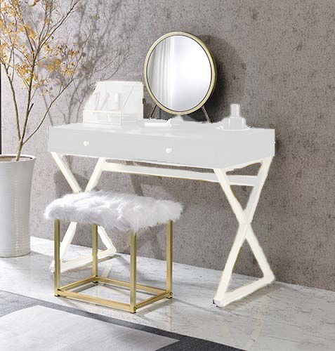 vanity mirror & stool