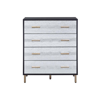 Paitalyi Chest, Black, Silver & Gold Finish