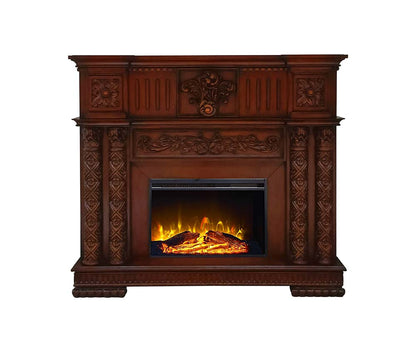 Altmar Fireplace, Cherry Finish