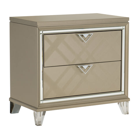 Hancock NIGHT STAND, ACRYLIC LEG