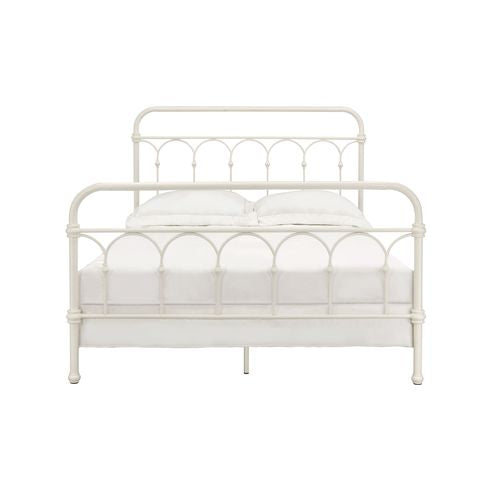 ragna queen bed, white finish