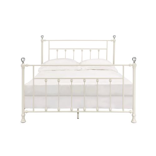 ragnar queen bed, white finish