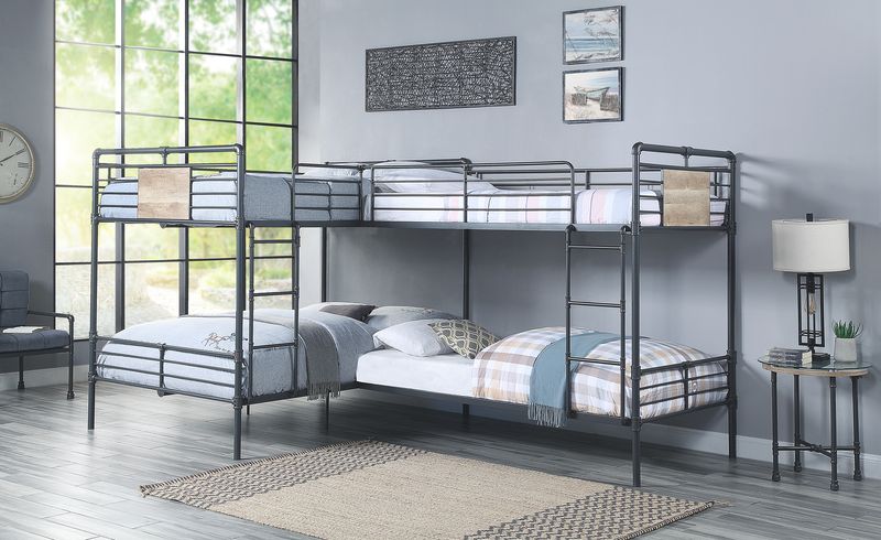 double twin & double full bunk bed