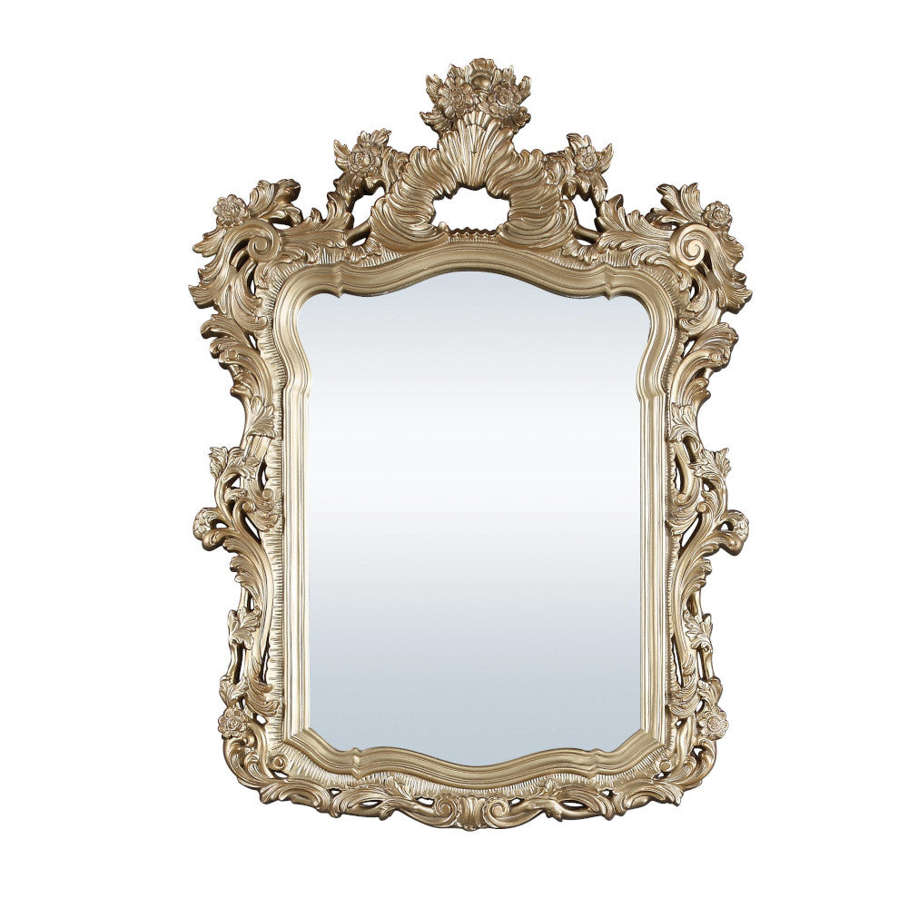 raine mirror, gold finish