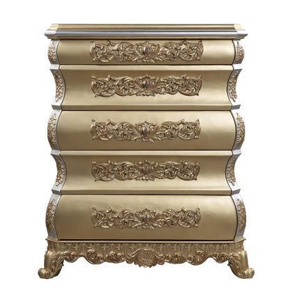 Raine Chest, Gold Finish