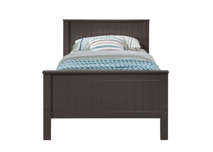 bambina twin bed, chocolate finish