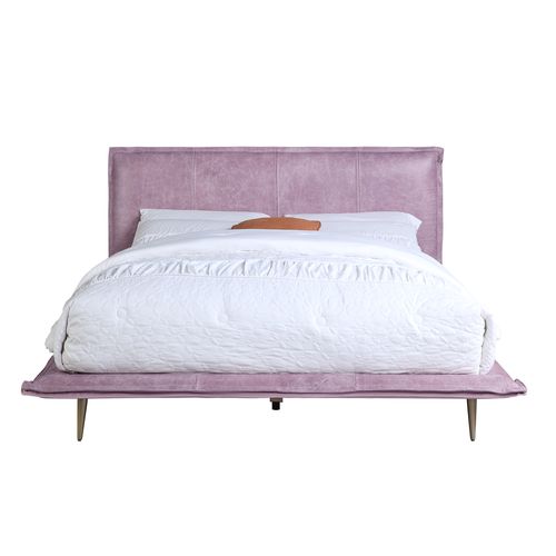 ranallo ek bed, pink top grain leather