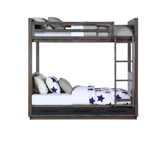 twin/twin bunk bed w/storage