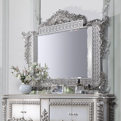 Rashawn Mirror, Antique Platinum Finish