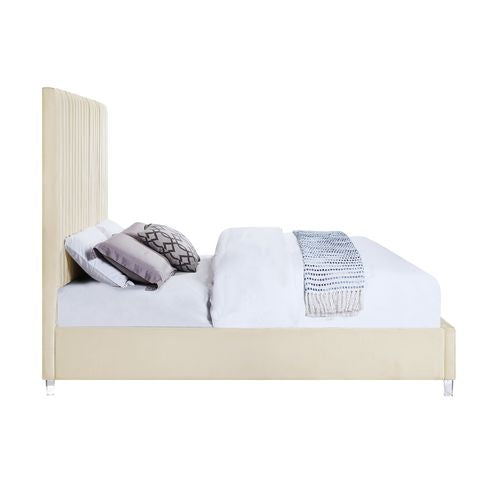 redmond ek bed, beige velvet