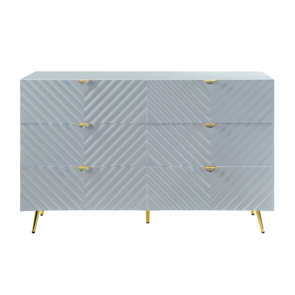 parfield dresser, gray high gloss finish