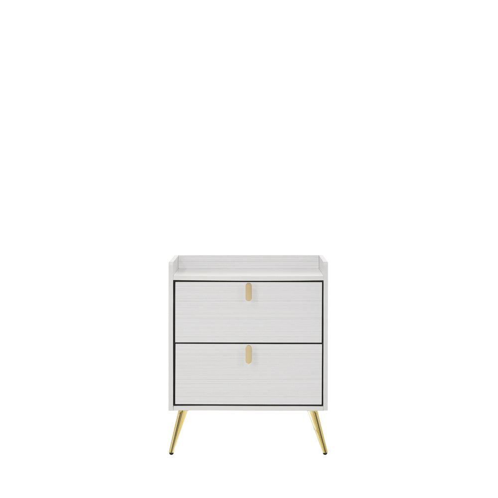 renell nightstand, white finish