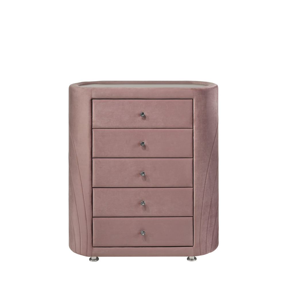 reon chest, pink velvet