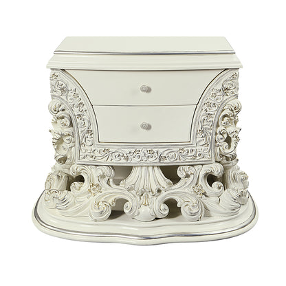 Paxley Nightstand, Antique White Finish