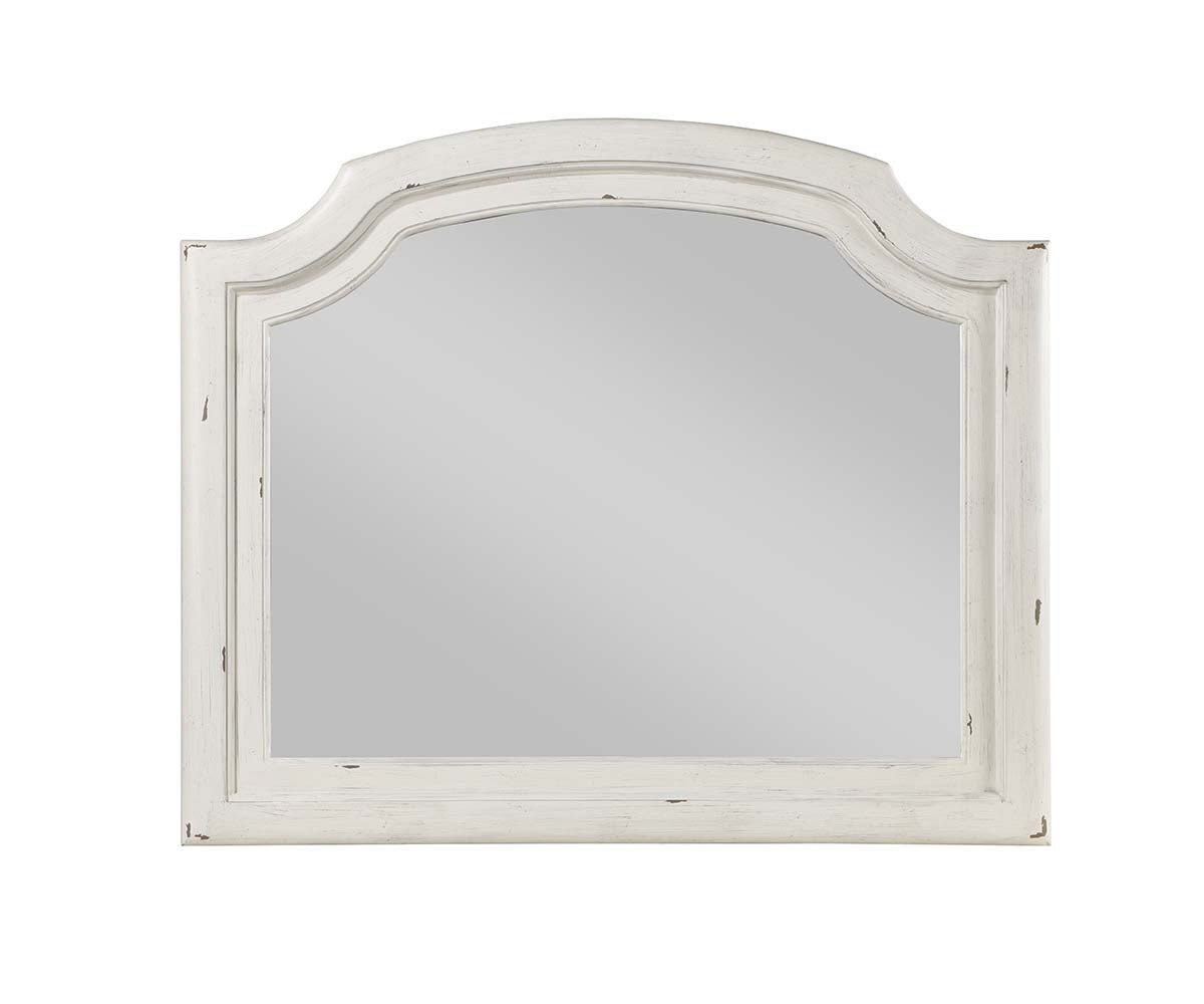 rizgek mirror, antique white finish