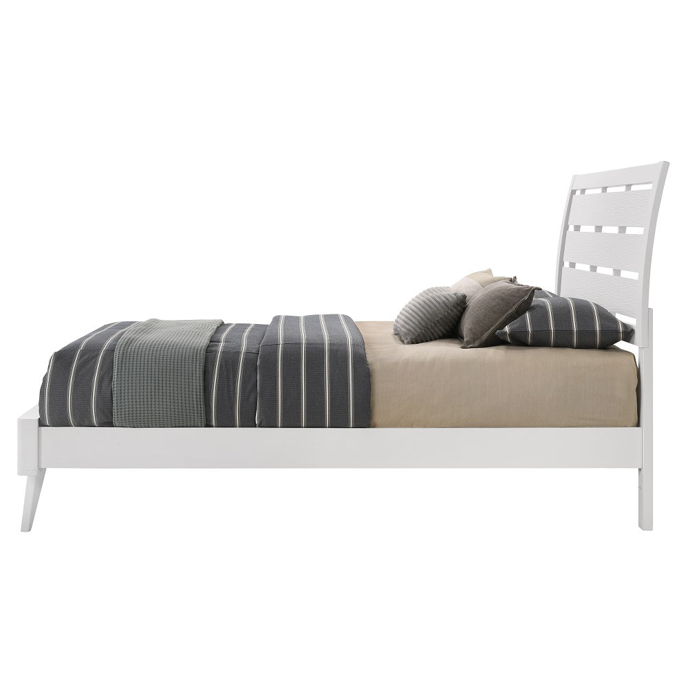 rohan cerys ek bed, white finish