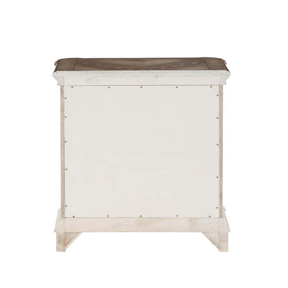 Babs Nightstand, Antique White Finish