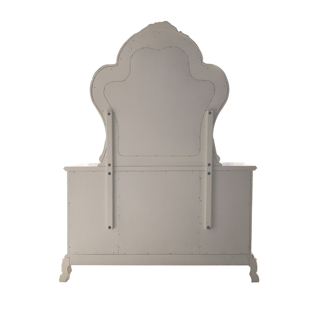 aditya dresser, bone white finish