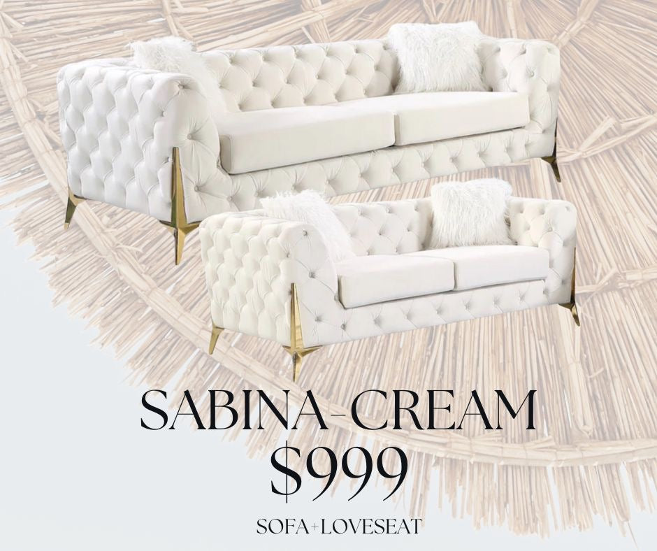 sabina cream living room collection