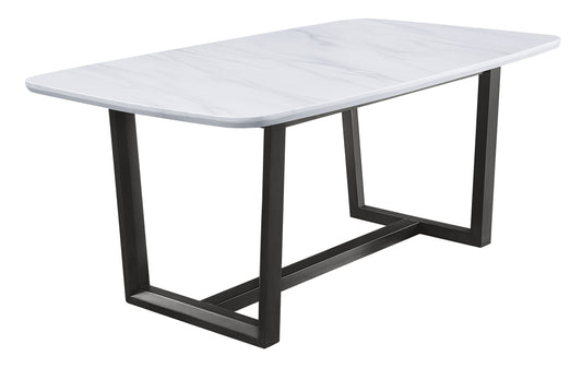 DINING TABLE W/MARBLE TOP