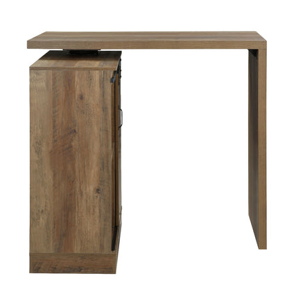 Saveria Bar Table, Rustic Oak Finish