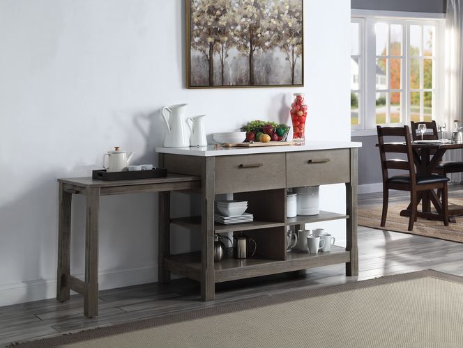 kitchen island w/pull out table