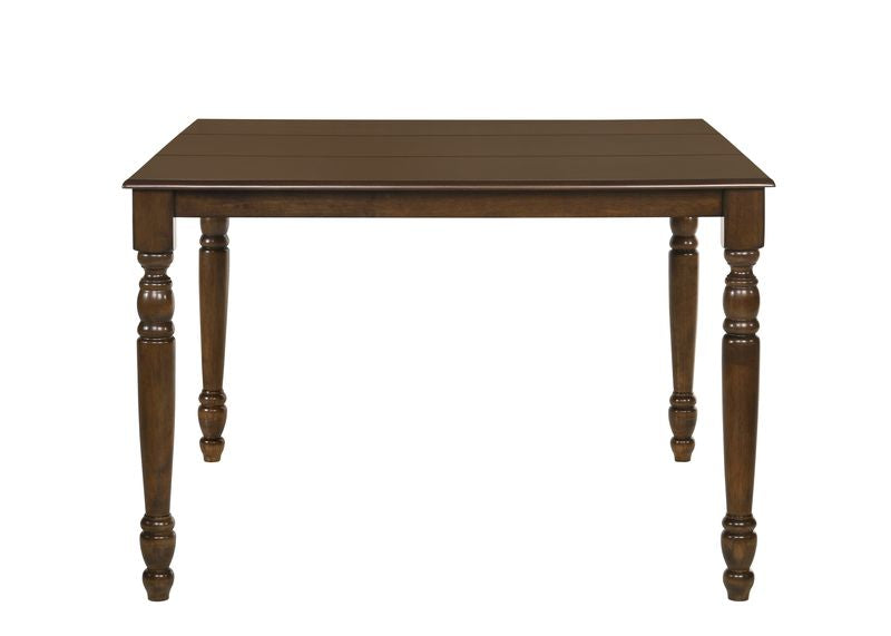 fiacre counter height table, walnut finish