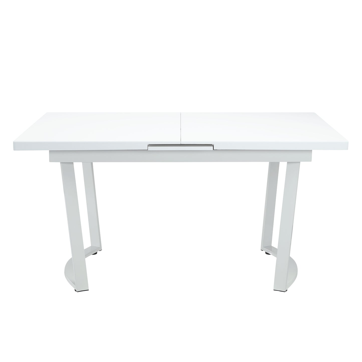 seraphyne dining table, high gloss white finish