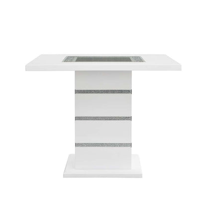 COUNTER HEIGHT TABLE W/PEDESTAL BASE