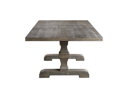 Ezamia Dining Table W/Leaf, Salvage Gray Finish