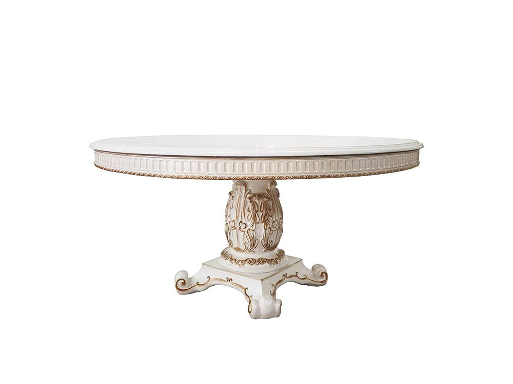 round dining table w/pedestal base