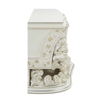 Paxley Server, Antique White Finish