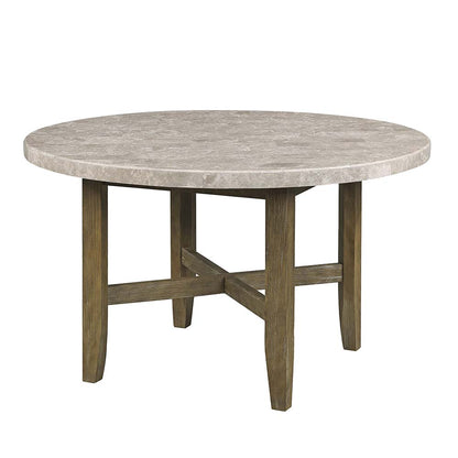 DINING TABLE W/MARBLE TOP