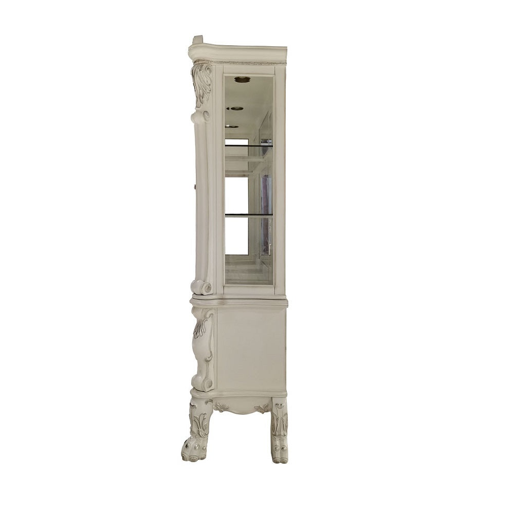 aditya buffet & hutch, bone white finish