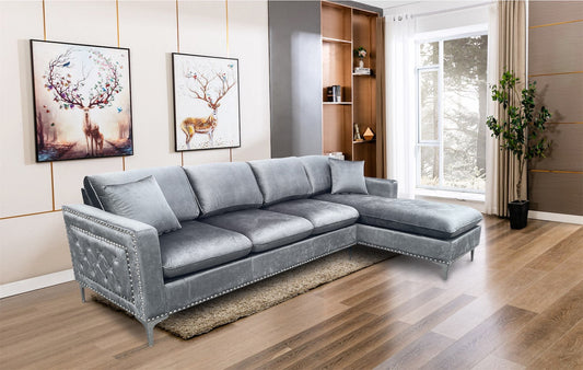 Flavia Dark Gray Sectional