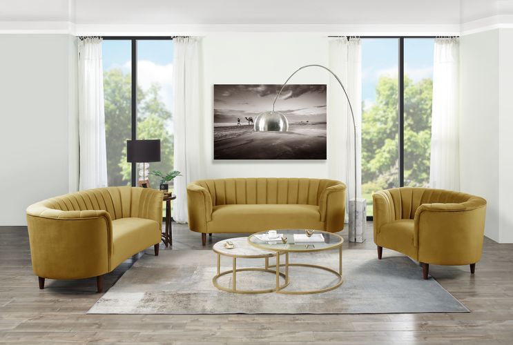 tarian sofa, olive yellow velvet