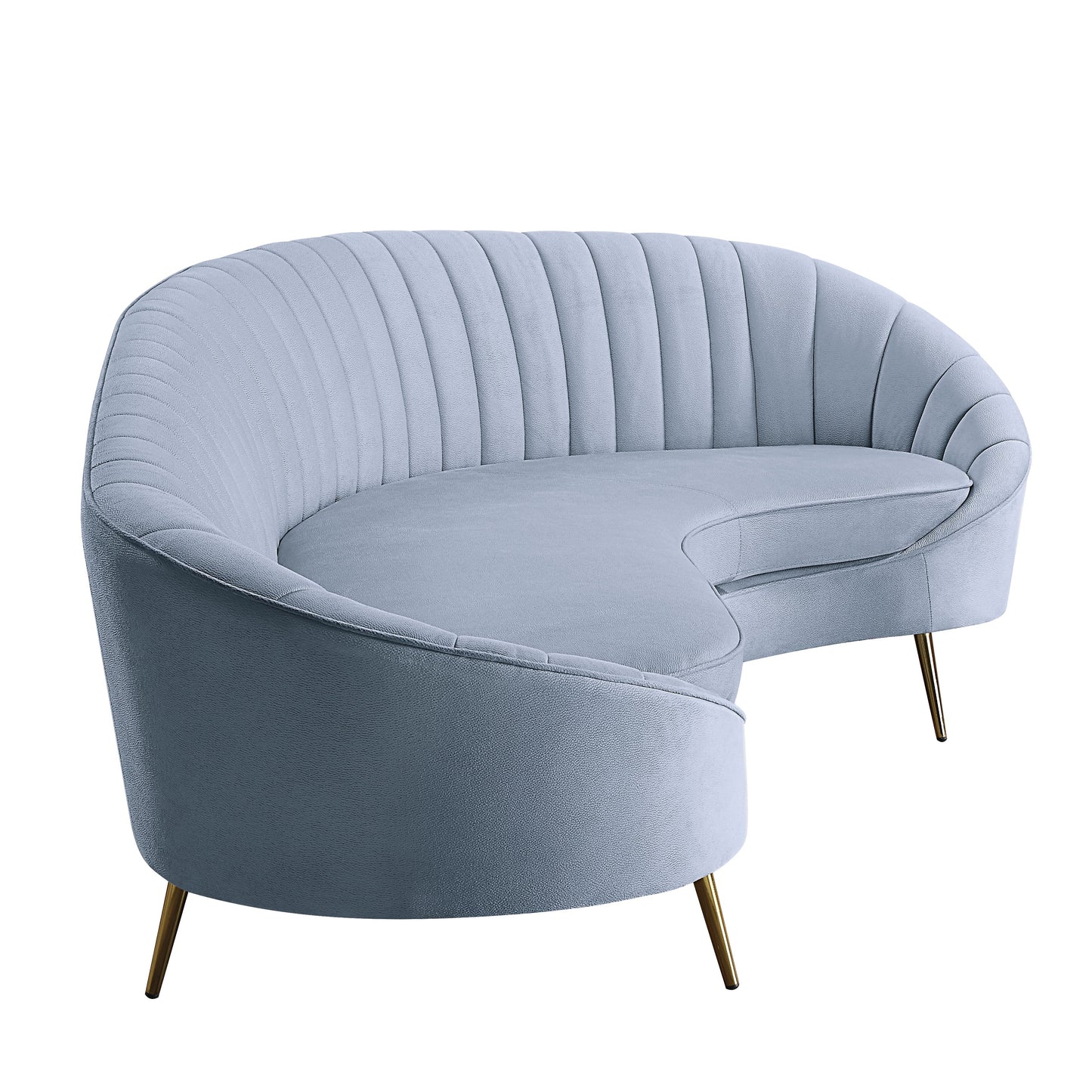 tashay sofa, light gray velvet